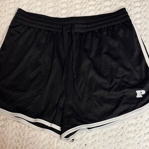 PINK Victoria's Secret Black and White Athletic Shorts